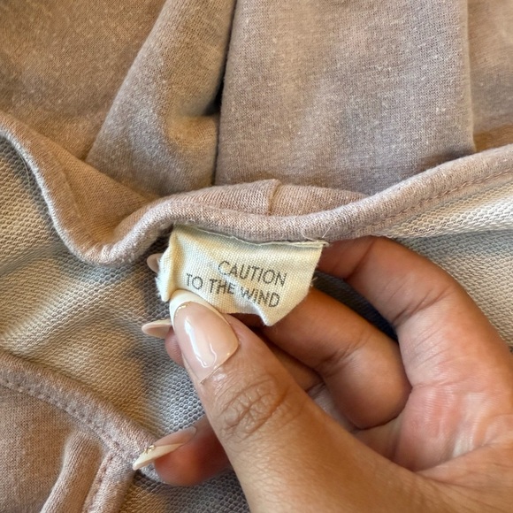 Caution To The Wind Light Pink Off the Shoulder Shirt - Picture 2 of 3